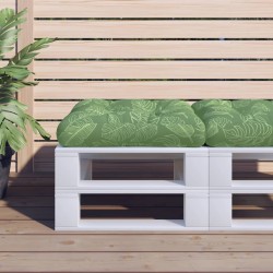 Palettenkissen Blattmuster 60x61,5x10 cm Oxford-Gewebe