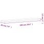 vidaXL Wandregal 100x20x2,5 cm Massivholz Buche vidaXL Wandregal 100x20x2,5 cm Massivholz Buche