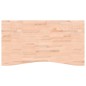 vidaXL Schreibtischplatte 110x(55-60)x2,5 cm Massivholz Buche vidaXL Schreibtischplatte 110x(55-60)x2,5 cm Massivholz Buche
