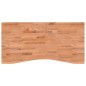 vidaXL Schreibtischplatte 100x(45-50)x1,5 cm Massivholz Buche vidaXL Schreibtischplatte 100x(45-50)x1,5 cm Massivholz Buche