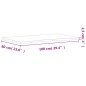 vidaXL Schreibtischplatte 100x(55-60)x2,5 cm Massivholz Buche vidaXL Schreibtischplatte 100x(55-60)x2,5 cm Massivholz Buche