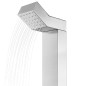 vidaXL Gartendusche mit Grauer Bodenplatte 225 cm Edelstahl vidaXL Gartendusche mit Grauer Bodenplatte 225 cm Edelstahl