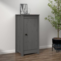vidaXL Sideboard Grau 40x35x80 cm cm Massivholz Kiefer
