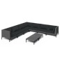 vidaXL 8-tlg. Garten-Lounge-Set mit Auflagen Poly Rattan Dunkelgrau vidaXL 8-tlg. Garten-Lounge-Set mit Auflagen Poly Rattan Dunkelgrau