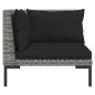 vidaXL 8-tlg. Garten-Lounge-Set mit Auflagen Poly Rattan Dunkelgrau vidaXL 8-tlg. Garten-Lounge-Set mit Auflagen Poly Rattan Dunkelgrau