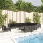 vidaXL 11-tlg. Garten-Lounge-Set mit Auflagen Poly Rattan Dunkelgrau vidaXL 11-tlg. Garten-Lounge-Set mit Auflagen Poly Rattan Dunkelgrau
