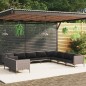 vidaXL 10-tlg. Garten-Lounge-Set mit Auflagen Poly Rattan Dunkelgrau vidaXL 10-tlg. Garten-Lounge-Set mit Auflagen Poly Rattan Dunkelgrau