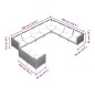 vidaXL 10-tlg. Garten-Lounge-Set mit Auflagen Poly Rattan Dunkelgrau vidaXL 10-tlg. Garten-Lounge-Set mit Auflagen Poly Rattan Dunkelgrau