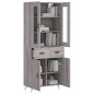 Highboard Grau Sonoma 69,5x34x180 cm Holzwerkstoff Highboard Grau Sonoma 69,5x34x180 cm Holzwerkstoff