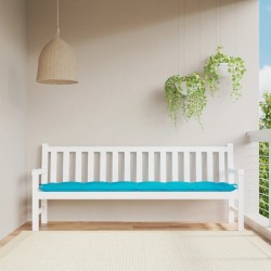 vidaXL Gartenbank-Auflage Türkis 200x50x7 cm Stoff