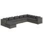 vidaXL 8-tlg. Garten-Lounge-Set mit Kissen Poly Rattan Grau vidaXL 8-tlg. Garten-Lounge-Set mit Kissen Poly Rattan Grau