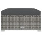 vidaXL 8-tlg. Garten-Lounge-Set mit Kissen Poly Rattan Grau vidaXL 8-tlg. Garten-Lounge-Set mit Kissen Poly Rattan Grau