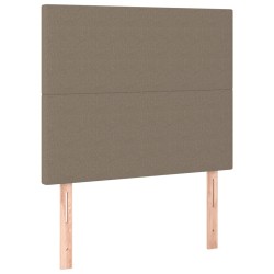 vidaXL Kopfteile 2 Stk. Taupe 100x5x78/88 cm Stoff