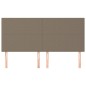 vidaXL Kopfteile 4 Stk. Taupe 100x5x78/88 cm Stoff vidaXL Kopfteile 4 Stk. Taupe 100x5x78/88 cm Stoff