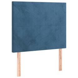 vidaXL Kopfteile 2 Stk. Dunkelblau 90x5x78/88 cm Samt