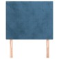 vidaXL Kopfteile 2 Stk. Dunkelblau 90x5x78/88 cm Samt