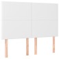 vidaXL Kopfteile 4 Stk. Weiß 72x5x78/88 cm Kunstleder