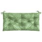 Gartenbank-Auflage Blattmuster 100x50x7 cm Oxford-Gewebe Gartenbank-Auflage Blattmuster 100x50x7 cm Oxford-Gewebe