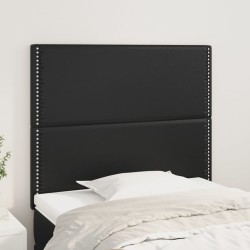 vidaXL Kopfteile 2 Stk. Schwarz 80x5x78/88 cm Kunstleder