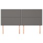 vidaXL Kopfteile 4 Stk. Grau 90x5x78/88 cm Kunstleder vidaXL Kopfteile 4 Stk. Grau 90x5x78/88 cm Kunstleder