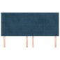 vidaXL Kopfteile 4 Stk. Dunkelblau 90x5x78/88 cm Samt
