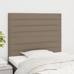 vidaXL Kopfteile 2 Stk. Taupe 80x5x78/88 cm Stoff