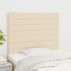 vidaXL Kopfteile 2 Stk. Creme 100x5x78/88 cm Stoff