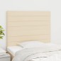 vidaXL Kopfteile 2 Stk. Creme 100x5x78/88 cm Stoff