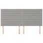 vidaXL Kopfteile 4 Stk. Hellgrau 80x5x78/88 cm Stoff