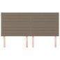 vidaXL Kopfteile 4 Stk. Taupe 90x5x78/88 cm Stoff