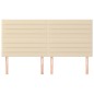 vidaXL Kopfteile 4 Stk. Creme 100x5x78/88 cm Stoff