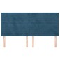 vidaXL Kopfteile 4 Stk. Dunkelblau 90x5x78/88 cm Samt vidaXL Kopfteile 4 Stk. Dunkelblau 90x5x78/88 cm Samt