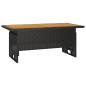2-tlg. Garten-Lounge-Set mit Kissen Schwarz Poly Rattan 2-tlg. Garten-Lounge-Set mit Kissen Schwarz Poly Rattan