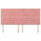 vidaXL Kopfteile 4 Stk. Rosa 100x5x78/88 cm Samt vidaXL Kopfteile 4 Stk. Rosa 100x5x78/88 cm Samt