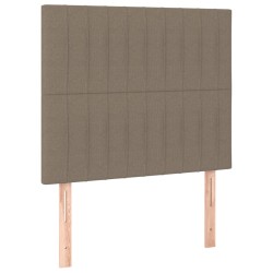 vidaXL Kopfteile 2 Stk. Taupe 80x5x78/88 cm Stoff