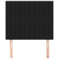 vidaXL Kopfteile 2 Stk. Schwarz 100x5x78/88 cm Stoff