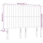 vidaXL Kopfteile 4 Stk. Hellgrau 72x5x78/88 cm Samt vidaXL Kopfteile 4 Stk. Hellgrau 72x5x78/88 cm Samt