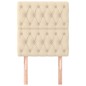 vidaXL Kopfteile 2 Stk. Creme 80x7x78/88 cm Stoff vidaXL Kopfteile 2 Stk. Creme 80x7x78/88 cm Stoff