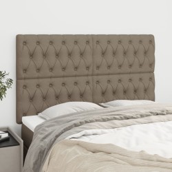 vidaXL Kopfteile 4 Stk. Taupe 72x7x78/88 cm Stoff