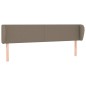 vidaXL Kopfteil mit Ohren Taupe 203x23x78/88 cm Stoff vidaXL Kopfteil mit Ohren Taupe 203x23x78/88 cm Stoff