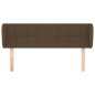 vidaXL Kopfteil mit Ohren Dunkelbraun 147x23x78/88 cm Stoff vidaXL Kopfteil mit Ohren Dunkelbraun 147x23x78/88 cm Stoff