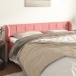 vidaXL Kopfteil mit Ohren Rosa 203x23x78/88 cm Samt vidaXL Kopfteil mit Ohren Rosa 203x23x78/88 cm Samt