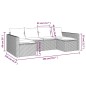 2-tlg. Garten-Lounge-Set mit Kissen Schwarz Poly Rattan 2-tlg. Garten-Lounge-Set mit Kissen Schwarz Poly Rattan