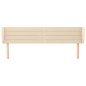vidaXL Kopfteil mit Ohren Creme 163x23x78/88 cm Stoff vidaXL Kopfteil mit Ohren Creme 163x23x78/88 cm Stoff