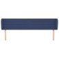 vidaXL Kopfteil mit Ohren Blau 183x23x78/88 cm Stoff vidaXL Kopfteil mit Ohren Blau 183x23x78/88 cm Stoff