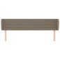 vidaXL Kopfteil mit Ohren Taupe 203x23x78/88 cm Stoff vidaXL Kopfteil mit Ohren Taupe 203x23x78/88 cm Stoff