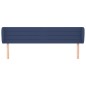 vidaXL Kopfteil mit Ohren Blau 203x23x78/88 cm Stoff vidaXL Kopfteil mit Ohren Blau 203x23x78/88 cm Stoff