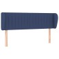 vidaXL Kopfteil mit Ohren Blau 147x23x78/88 cm Stoff vidaXL Kopfteil mit Ohren Blau 147x23x78/88 cm Stoff