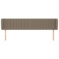 vidaXL Kopfteil mit Ohren Taupe 163x23x78/88 cm Stoff