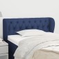 vidaXL Kopfteil mit Ohren Blau 93x23x78/88 cm Stoff vidaXL Kopfteil mit Ohren Blau 93x23x78/88 cm Stoff